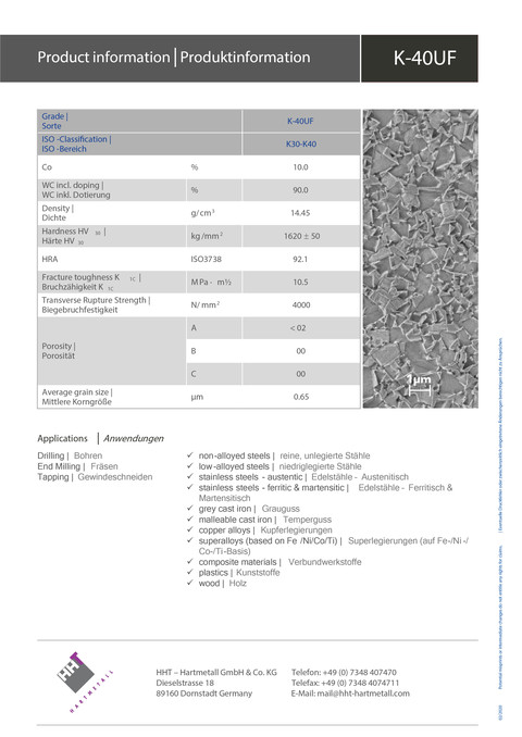 Brochure K-40UF